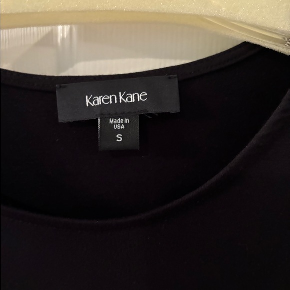 Karen Kane Black Ruffle Sleeve Top Size S - Picture 2 of 7